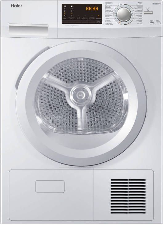 Haier HD80-B636W Condensdrogers Wit - Wasmachinewebshop.nl