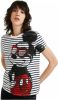 Desigual gestreept gebreid Mickey Mouse T shirt wit online kopen