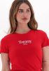 TOMMY JEANS Shirt met korte mouwen TJW SKINNY ESSENTIAL LOGO 1 SS met contrastrijke logoprint op borsthoogte online kopen